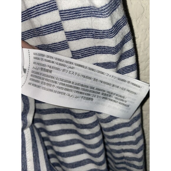 Abercrombie & Fitch henley muscle Mens Shirt M Striped 90s y2k vintage - Picture 7 of 7